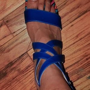 Nine West Strappy Sandals w/blocked heel
